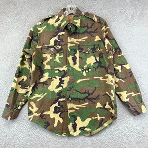 Vintage  Herters Hudson Bay Woodland Camo Shirt Sz M